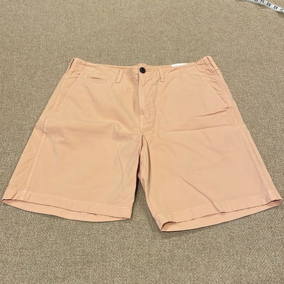 Billy Reid Men 32 Peach Chino Shorts 8” Inseam - Picture 1 of 7
